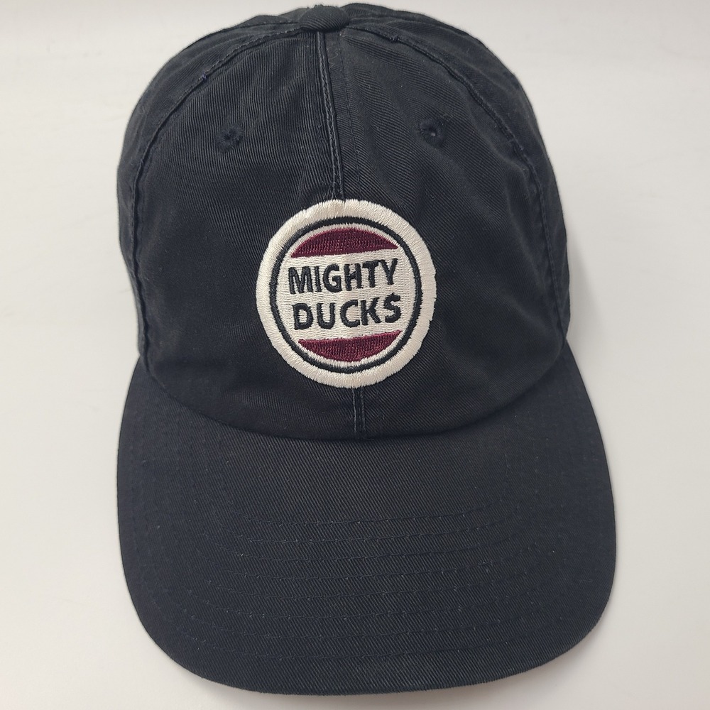 Vintage Anaheim Mighty Ducks Hat Strapback (Fits Small) American Needle Black